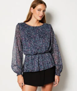 Clearance Blouse à motifs Imprimé|Fluide