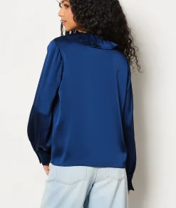 Best Sale Blouse col à lacets Fluide|Chic