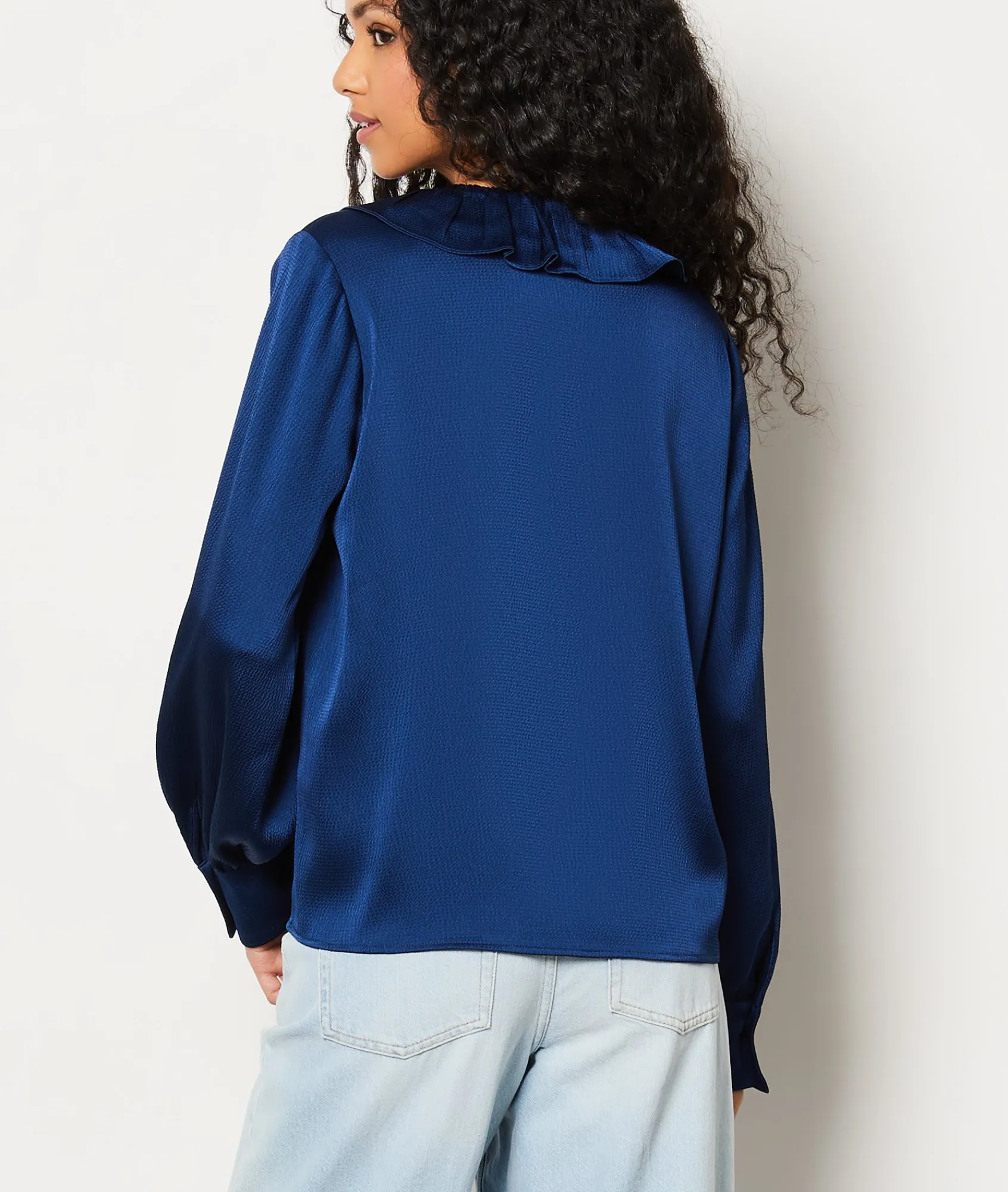 Best Sale Blouse col à lacets Fluide|Chic