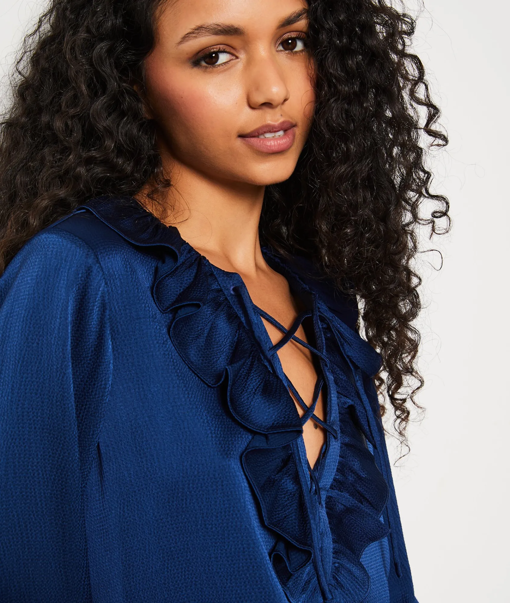 Best Sale Blouse col à lacets Fluide|Chic