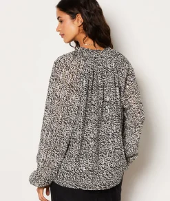 Fashion Blouse fluide à motifs Fluide|Imprimé