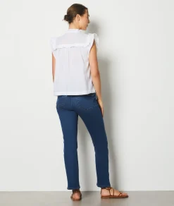 Discount Blouse sans manches ajourée Fluide