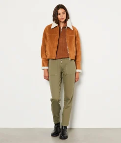 Best Sale Blouson col effet bouclette Vestes