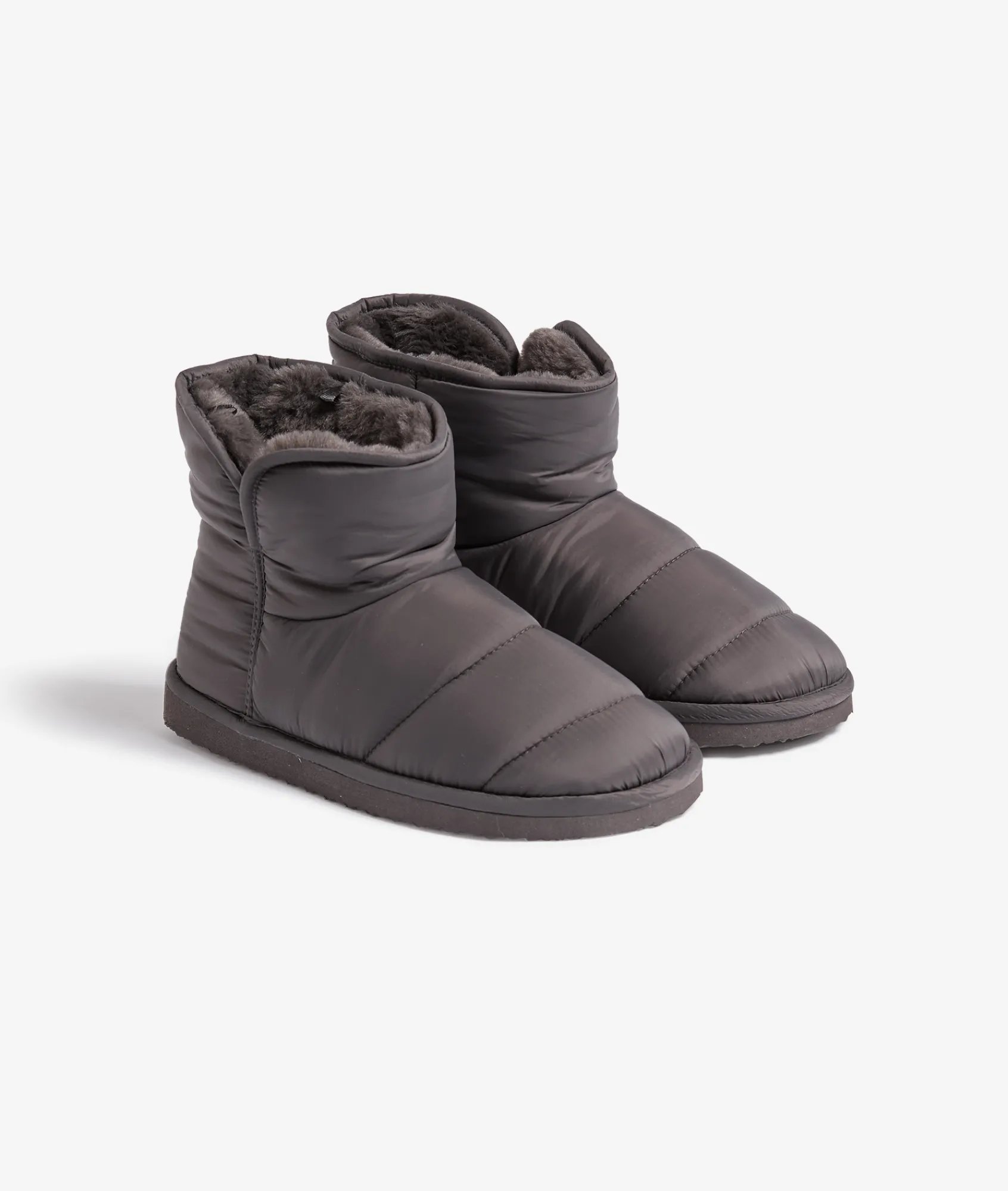 Cheap Bottines matelassées intérieur en fourrure Chaussons|Loungewear