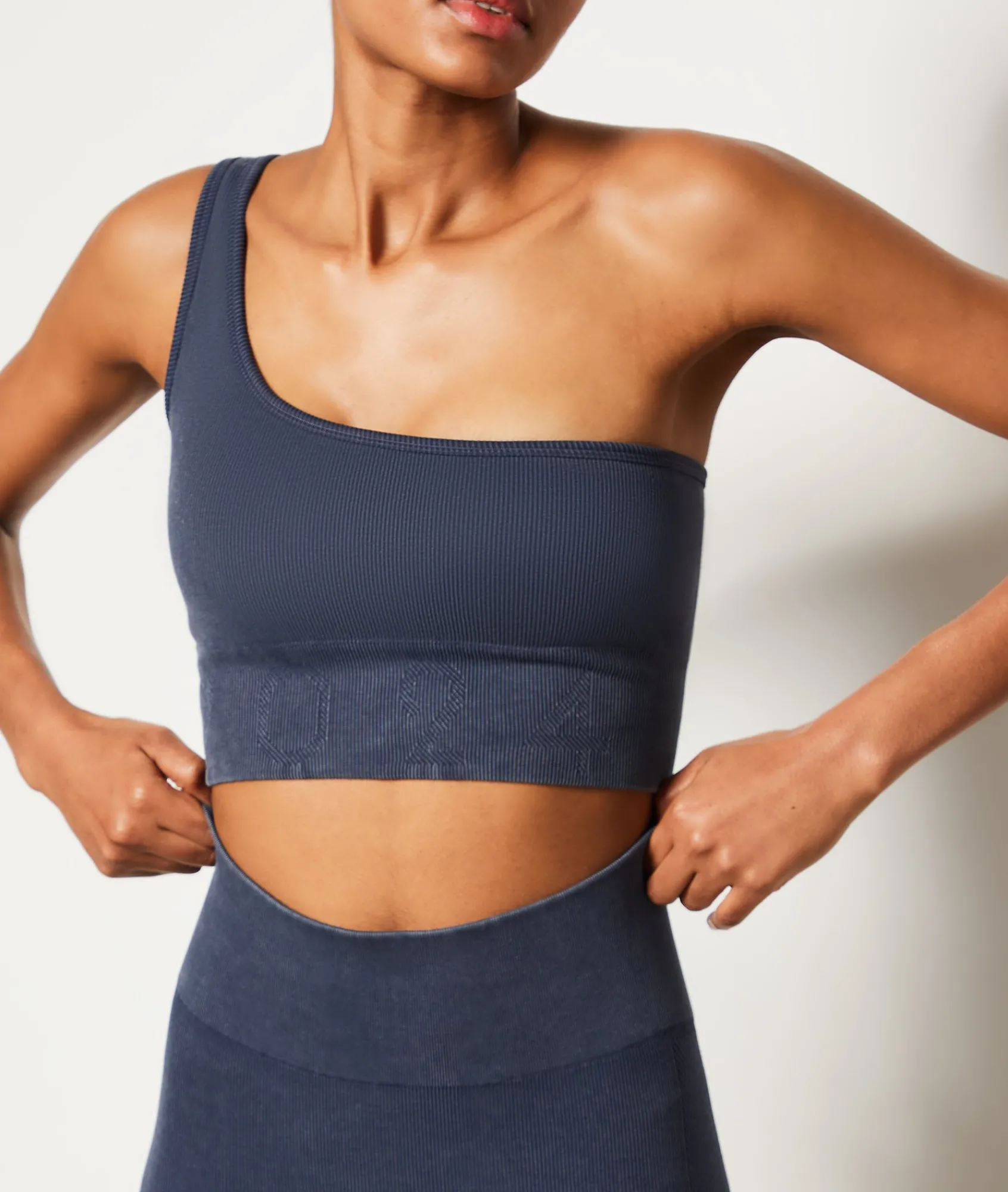 Cheap Brassière asymétrique côtelée - Maintien léger Brassières