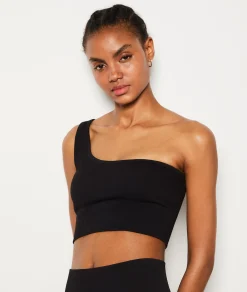 Discount Brassière asymétrique côtelée - Maintien léger Brassières