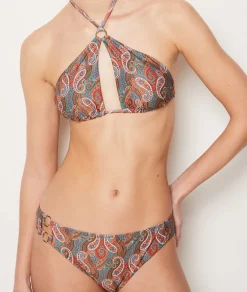 Outlet Brassière tour de cou haut de maillot à motif Brassières
