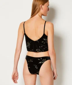 Best Brésilien en velours brodé Culottes