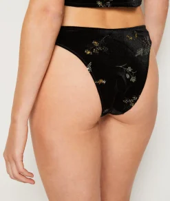 Best Brésilien en velours brodé Culottes