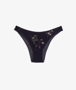 Best Brésilien en velours brodé Culottes
