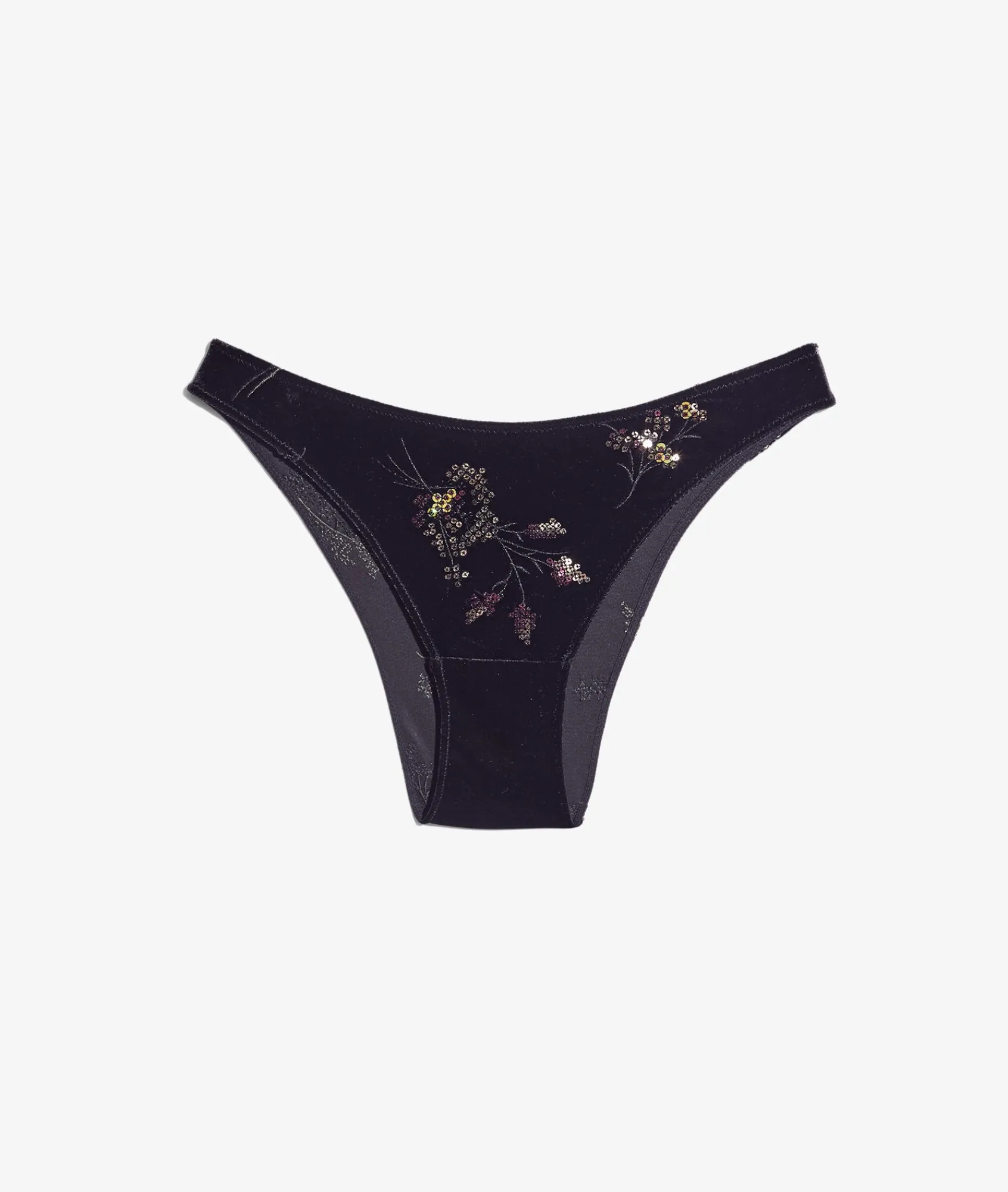 Best Brésilien en velours brodé Culottes