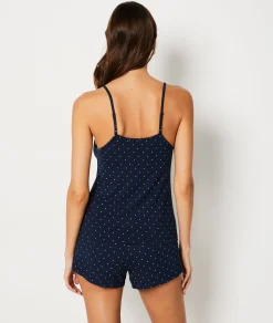 Best Sale Caraco à fines bretelles à pois Hauts De Pyjama