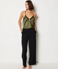 Best Sale Caraco décolleté dentelle dos croisé Hauts De Pyjama