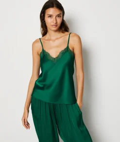 Fashion Caraco satiné Hauts De Pyjama