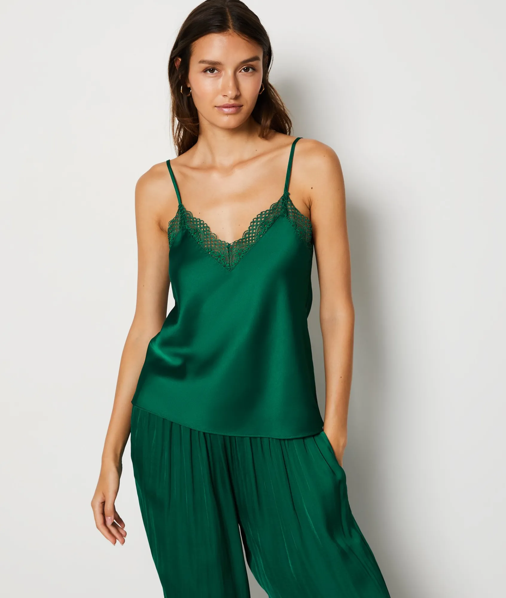 Fashion Caraco satiné Hauts De Pyjama