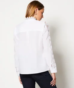 Clearance Chemise boutonnée brodée Fluide|Chic