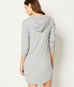 Online Chemise de nuit à capuche Loungewear|Chemises De Nuit