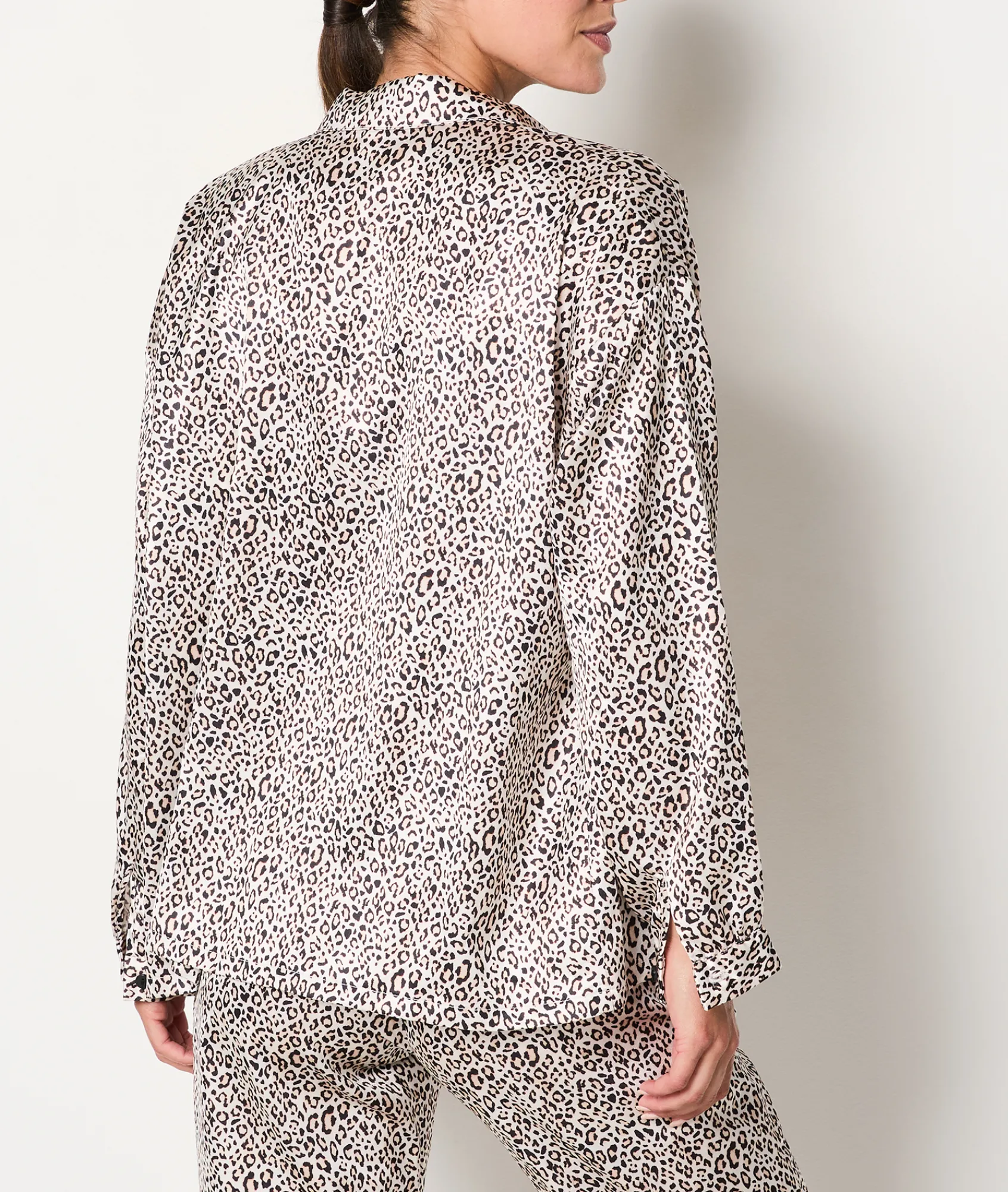 Clearance Chemise de nuit motif léopard Hauts De Pyjama