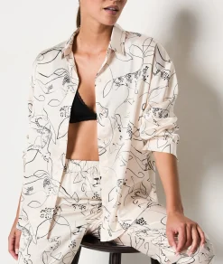 Clearance Chemise de pyjama avec motif léopard Hauts De Pyjama
