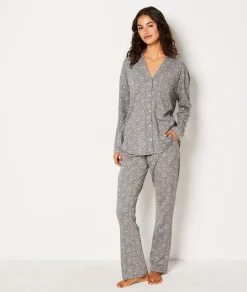 Best Chemise de pyjama en coton à cœurs Hauts De Pyjama