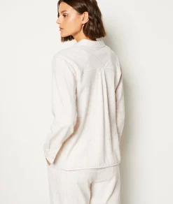 Fashion Chemise de pyjama en coton Hauts De Pyjama