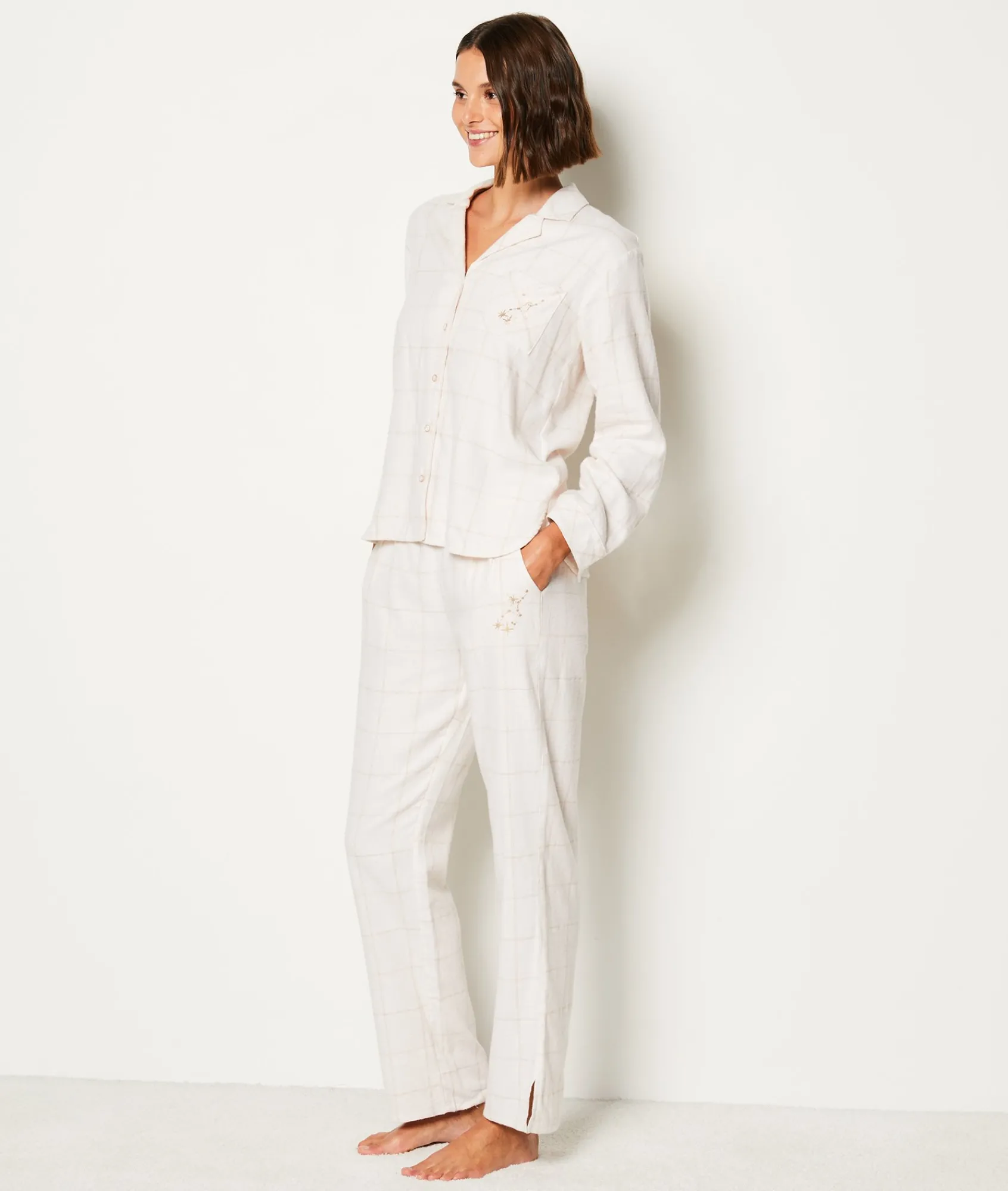 Fashion Chemise de pyjama en coton Hauts De Pyjama
