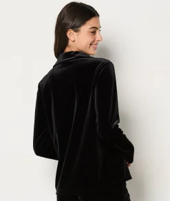 Cheap Chemise de pyjama en velours Hauts De Pyjama