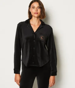 Clearance Chemise de pyjama polaire Hauts De Pyjama