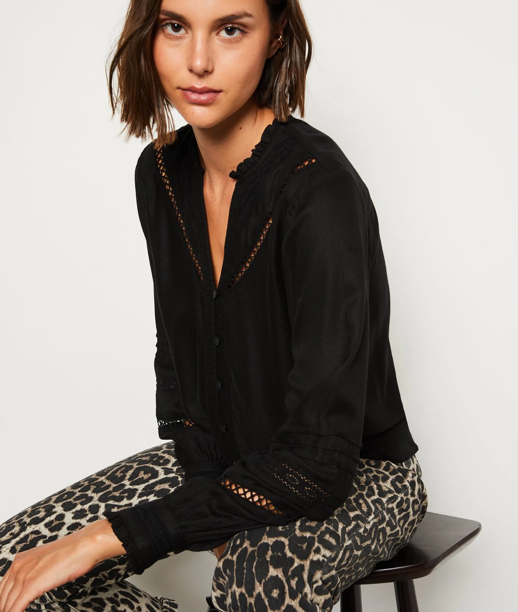 Cheap Chemise fluide brodée Fluide|Chic
