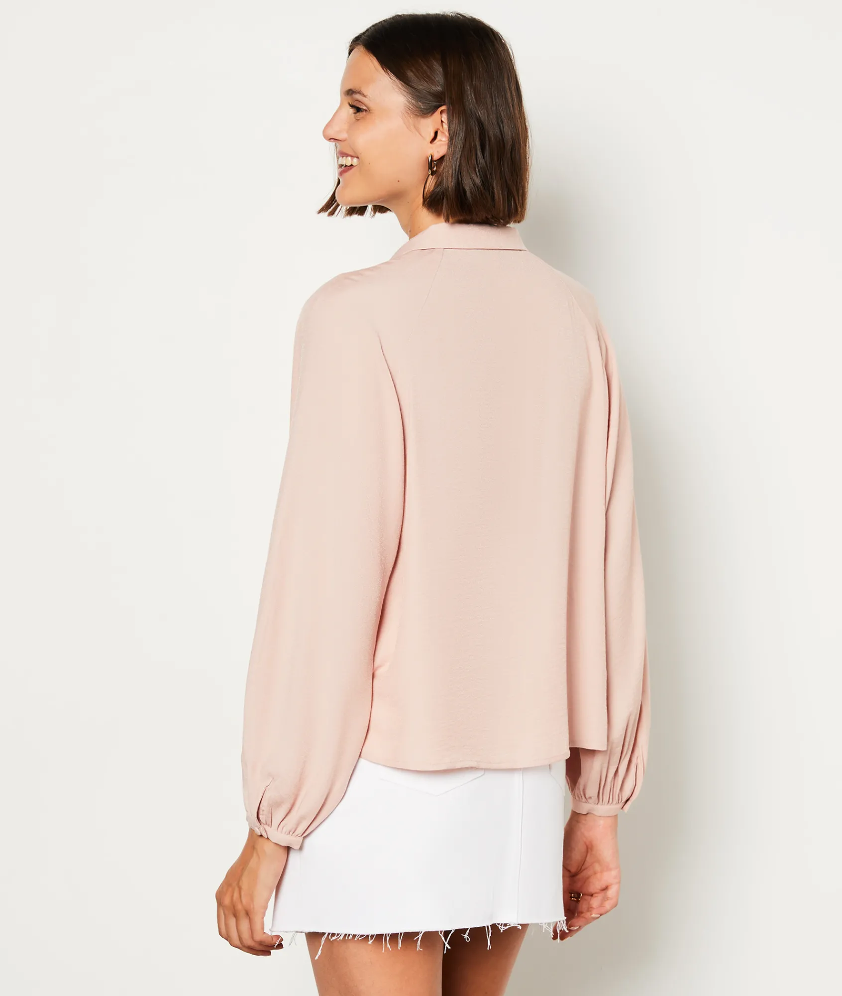 Cheap Chemise manches longues Fluide|Classique