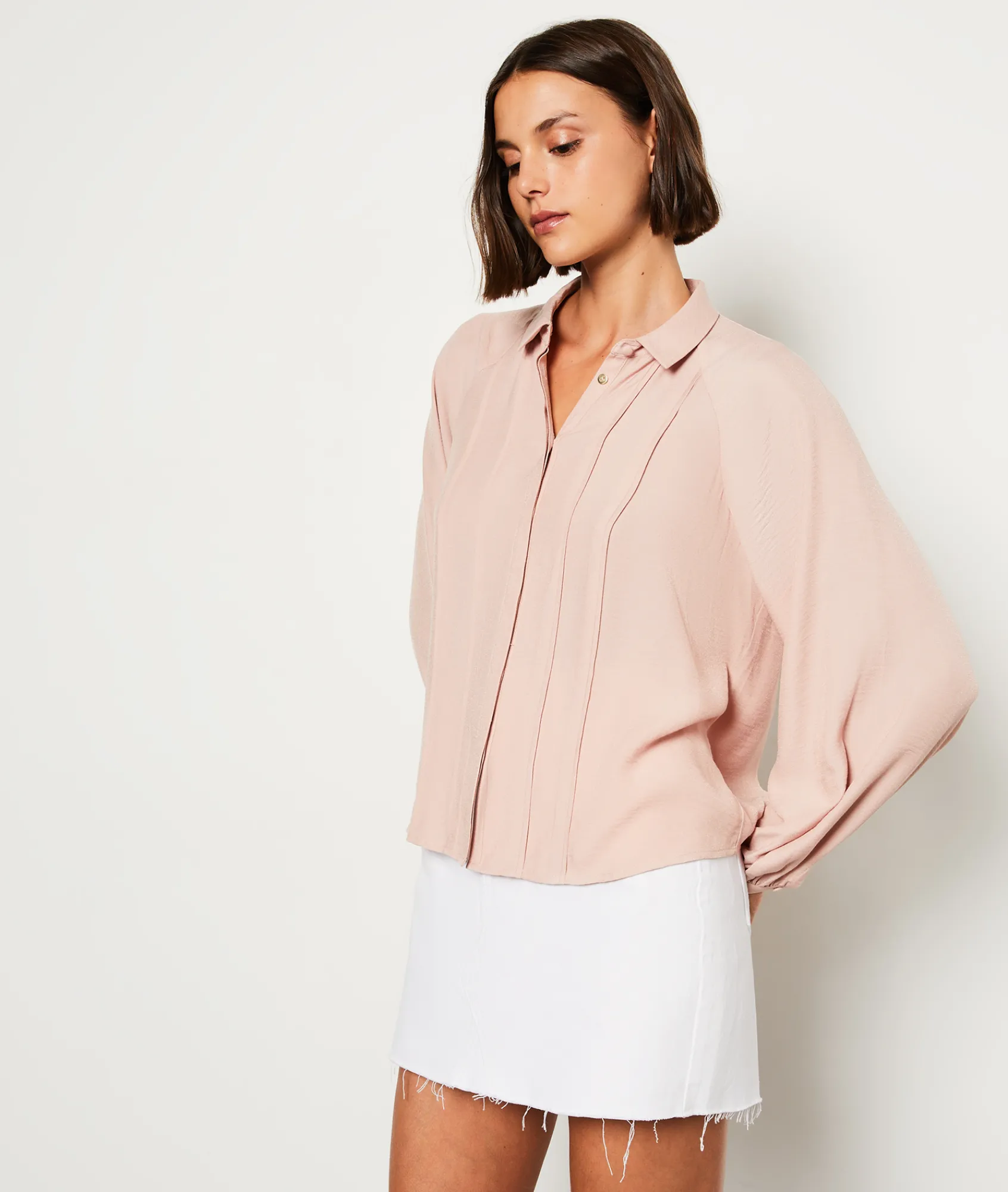 Cheap Chemise manches longues Fluide|Classique