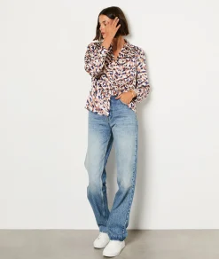 Clearance Chemise manches longues imprimé Imprimé|Fluide