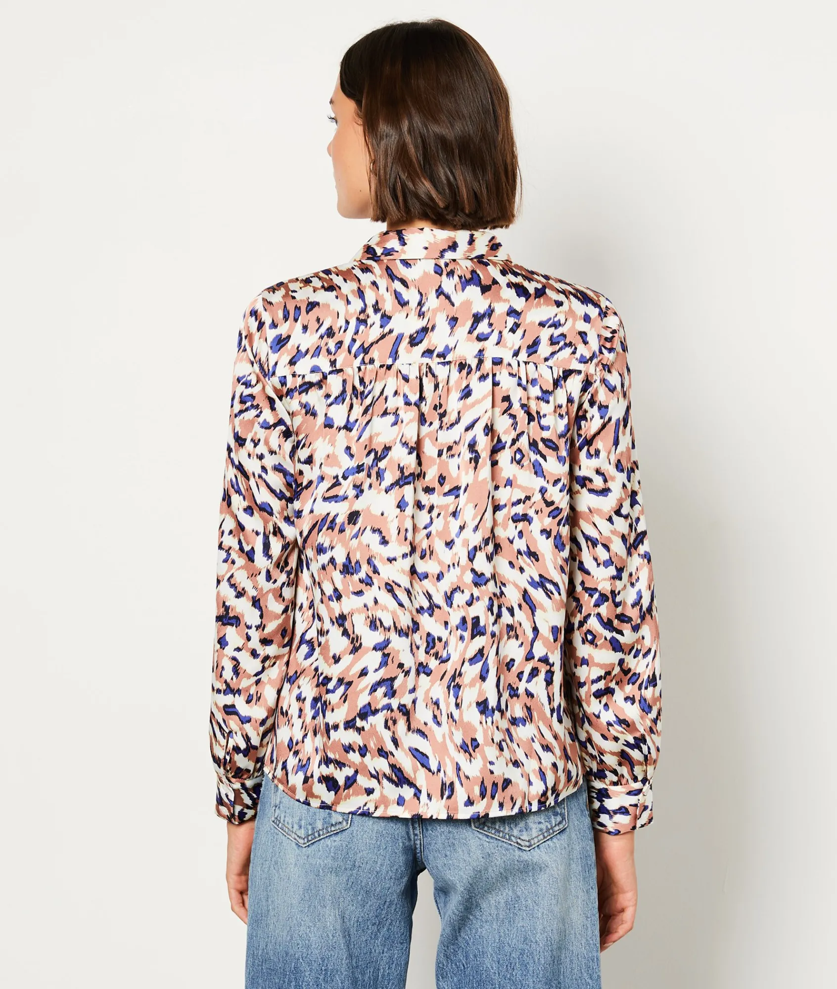 Clearance Chemise manches longues imprimé Imprimé|Fluide