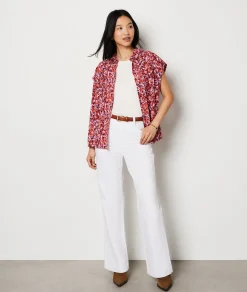 Cheap Chemise sans manches à motif Imprimé|Fluide