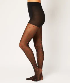 Best Sale Collant mode motif coeur - 30D Collant Et Bas|Collants Et Bas