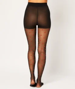 Best Sale Collant mode motif coeur - 30D Collant Et Bas|Collants Et Bas
