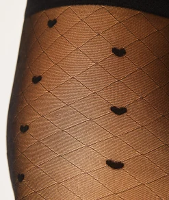 Store Collant mode plumetis coeur Collant Et Bas|Collants Et Bas