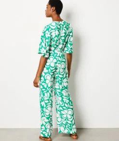 Best Combinaison manches courtes imprimée Robes Fleuries|Robes Imprimées