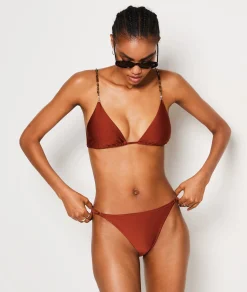 Cheap Culotte bikini ficelle bas de maillot satiné Bikinis à Nouer|Brésiliens