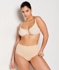 Outlet Culotte gainante taille haute détails dentelle - Maintien médium Culottes Taille Haute|Culottes