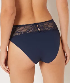 Clearance Culotte midi bi-matière Culottes Taille Haute