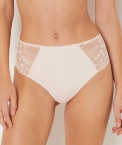 Store Culotte midi bi-matière Culottes Taille Haute|Culottes