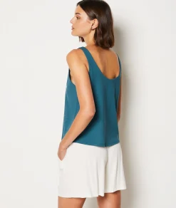Clearance Débardeur en coton détails palmiers Hauts De Pyjama