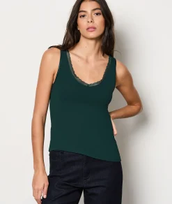 Hot Débardeur maille thermique Hauts De Pyjama