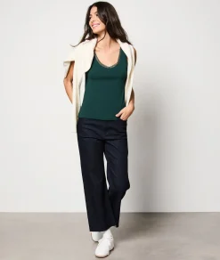 Hot Débardeur maille thermique Hauts De Pyjama