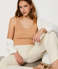 New Débardeur marinière pailleté Débardeurs