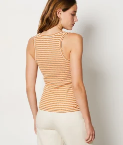 New Débardeur marinière pailleté Débardeurs