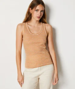 New Débardeur marinière pailleté Débardeurs