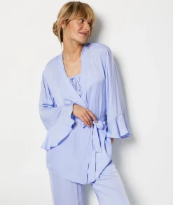 Best Déshabillé manches 3/4 à nouer Déshabillés, Kimonos & Peignoirs