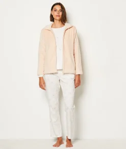 Sale Ensemble 3 pièces de pyjamas veste polaire Pyjamas 2 Et 3 Pièces